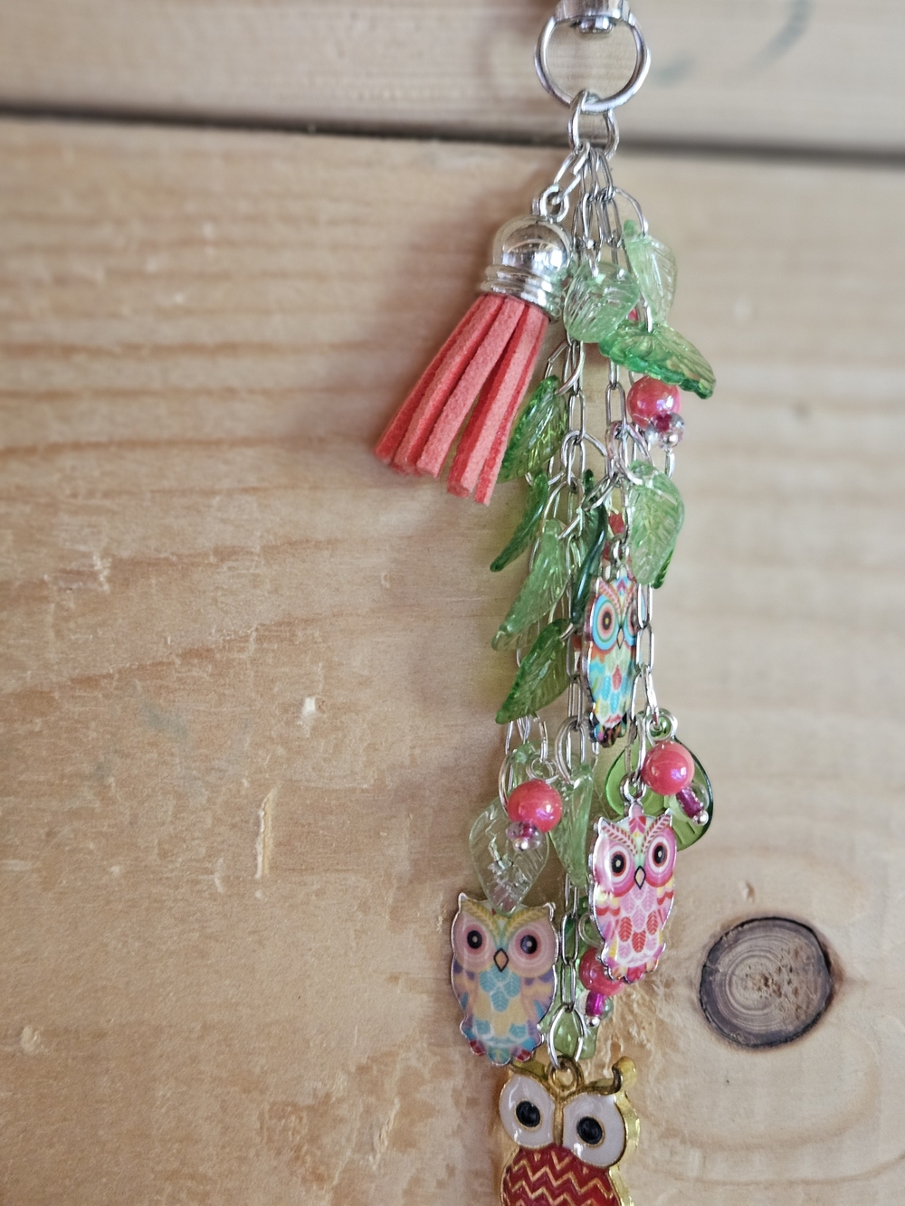 OwlbPurse Charm with Colorful Owl Charms - Picture 4 of 7